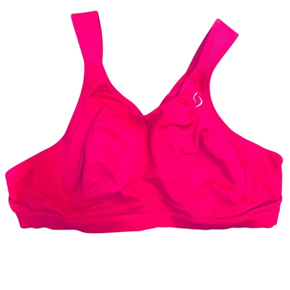 Moving comfort hot pink athletic bra size 38c